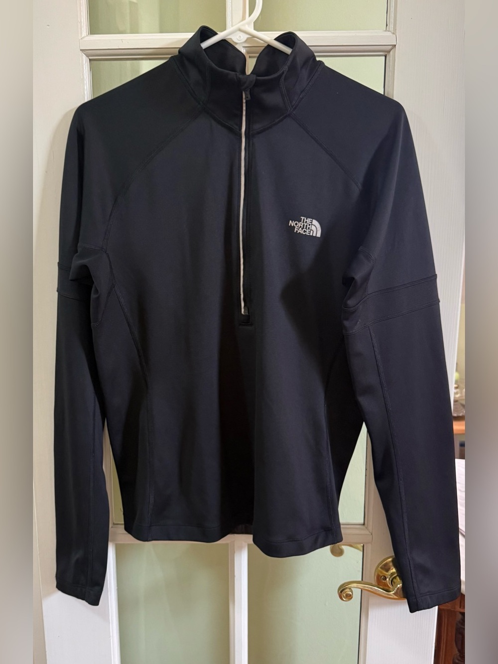 The North Face Flash Dry Black Half-Zip Performance Jacket Top Large NWOT (#484)